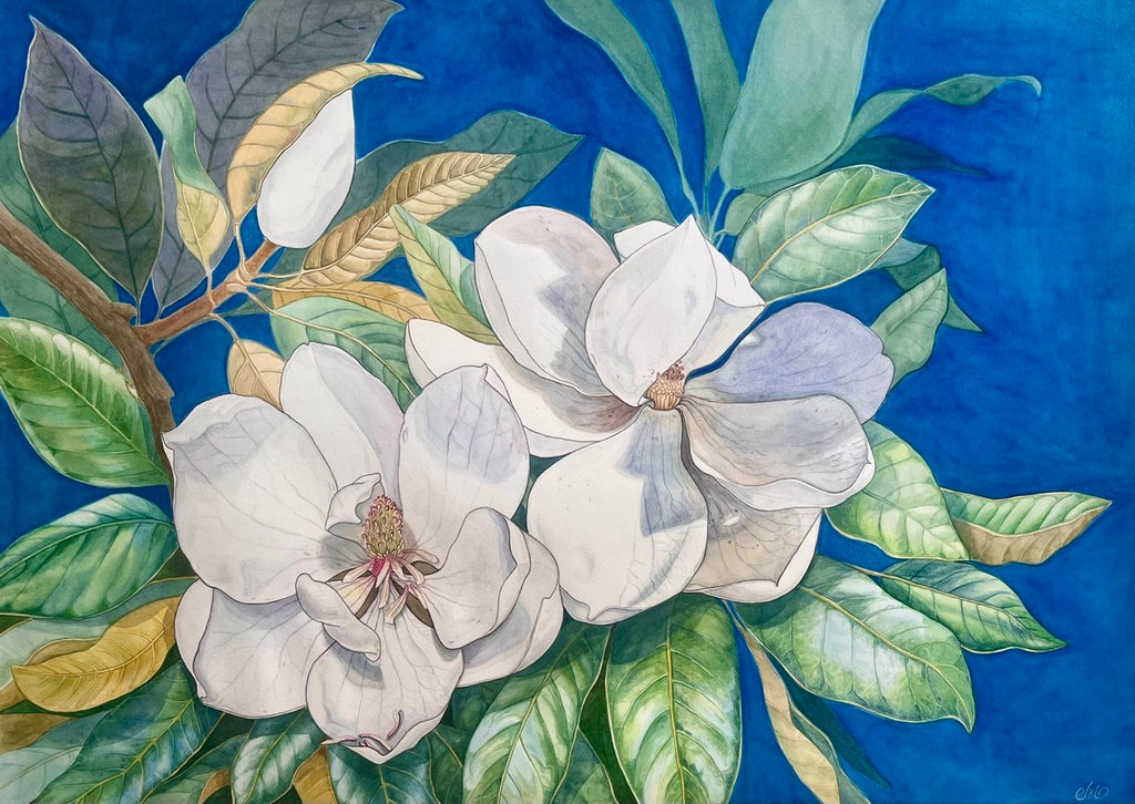 Magnolia Grandiflora | Original Watercolor Painting 57*75 cm