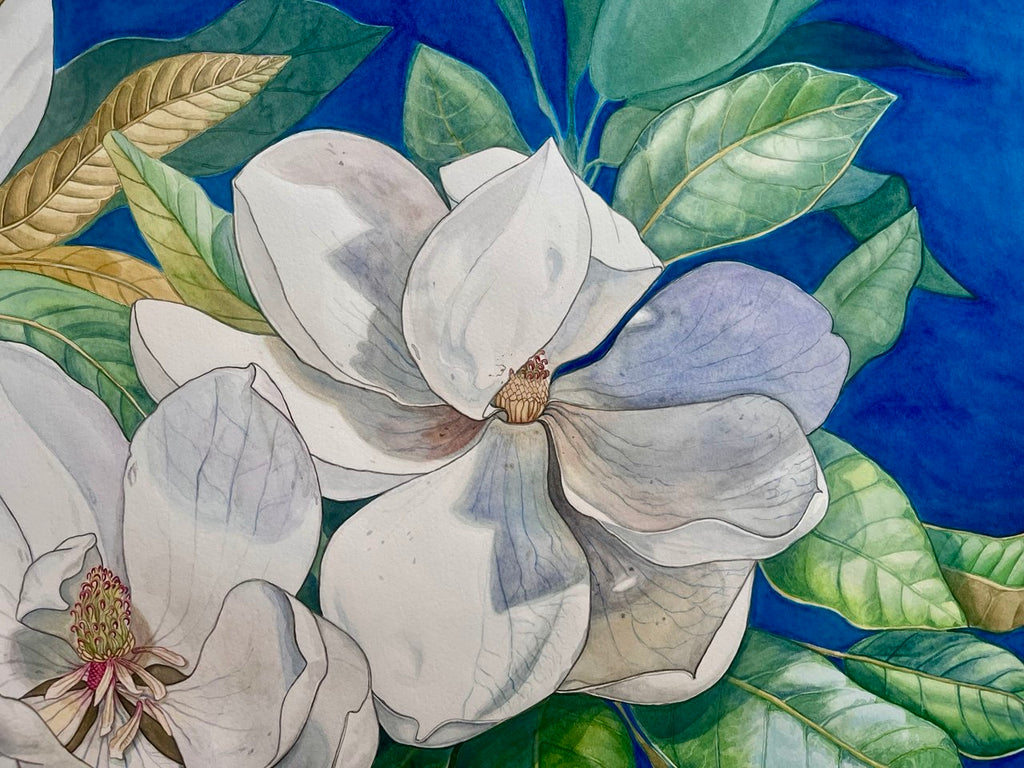 Magnolia Grandiflora | Original Watercolor Painting 57*75 cm