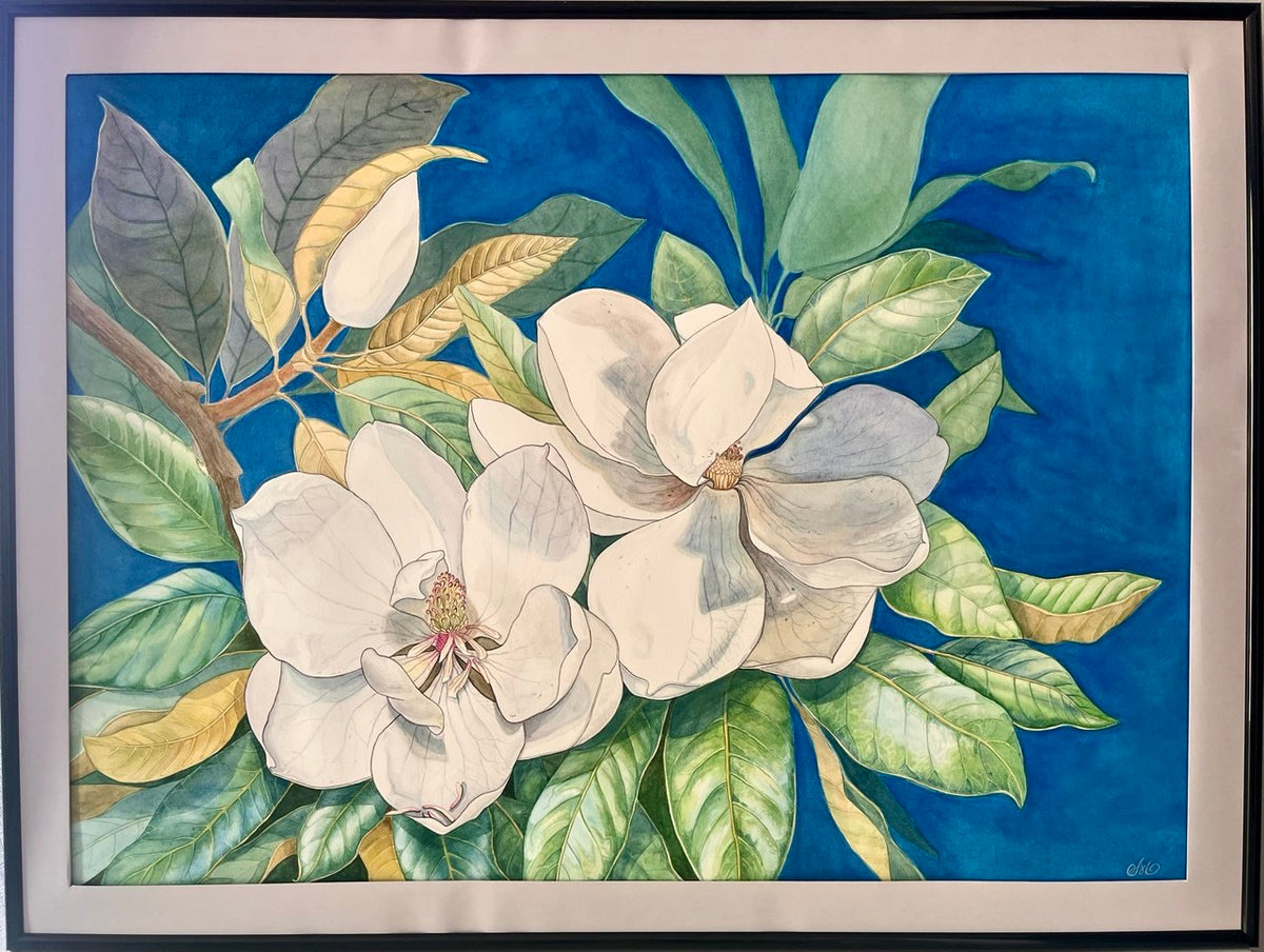 Magnolia Grandiflora | Original Watercolor Painting 57*75 cm