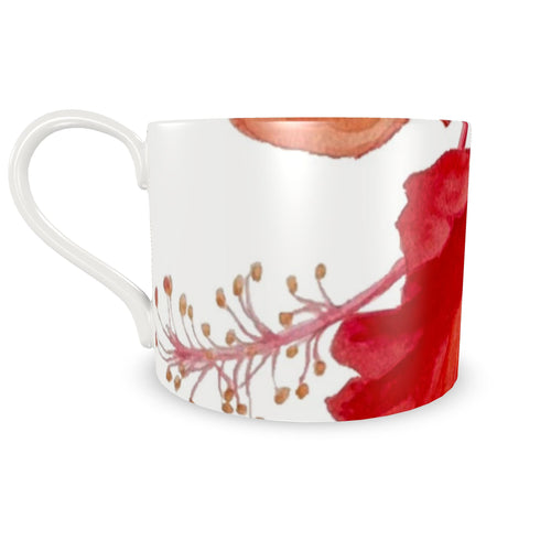 Cup and Saucer "Hibiscus"