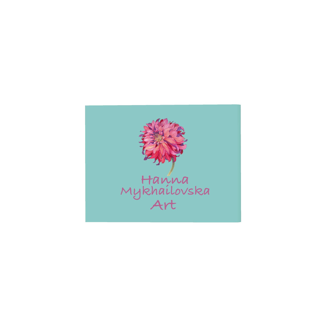 Scarf "Irises" turquoise