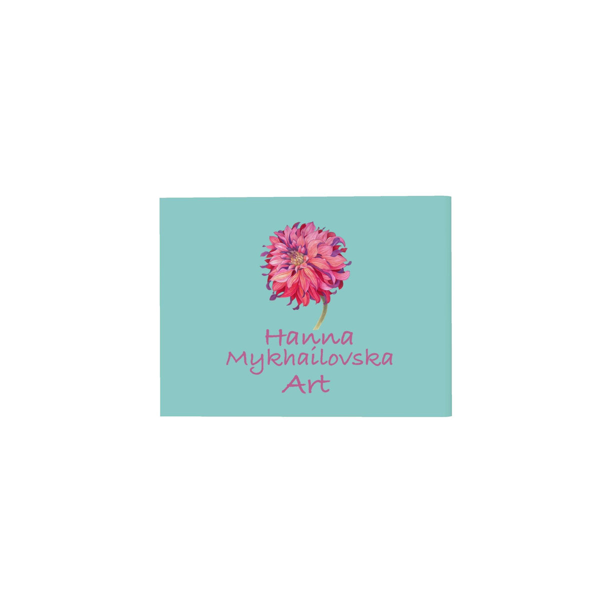 Scarf "Irises" turquoise