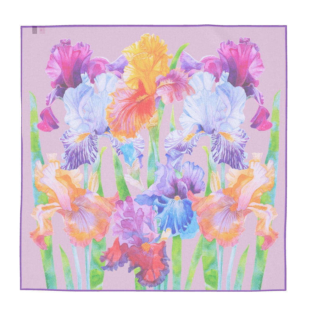 Scarf "Irises" pink