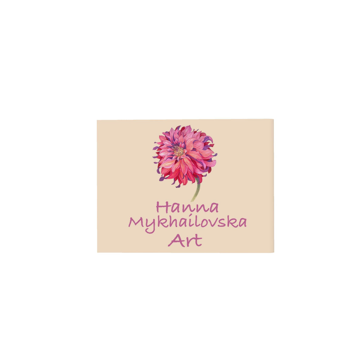 Scarf  with Watercolour Print Irises | Beige