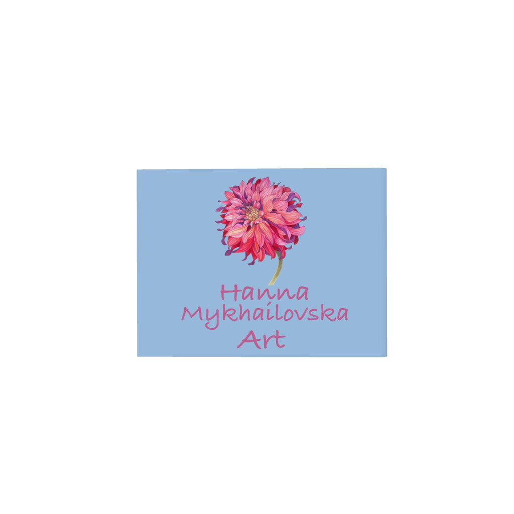 Scarf with Floral Print “Irises”| Blue color