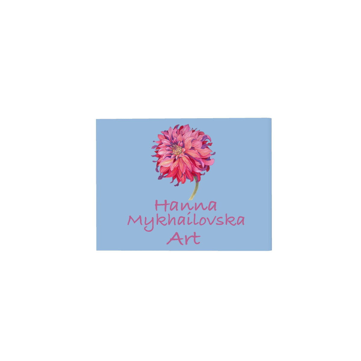 Scarf with Floral Print “Irises”| Blue color