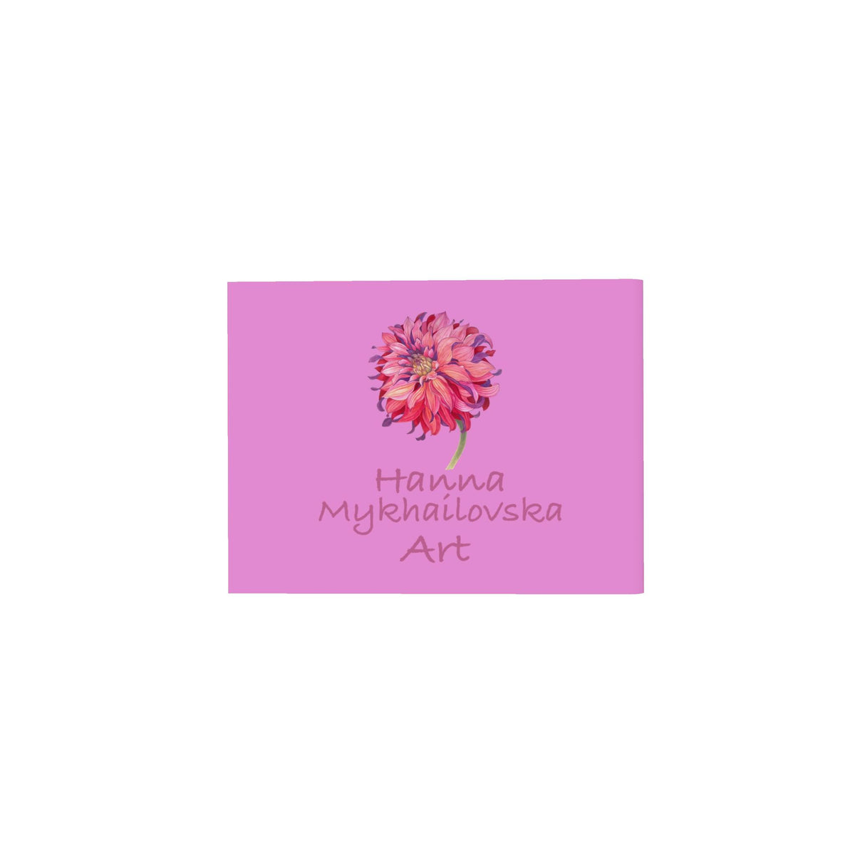 Flower Silk Scarf Dahlia | Pink Color