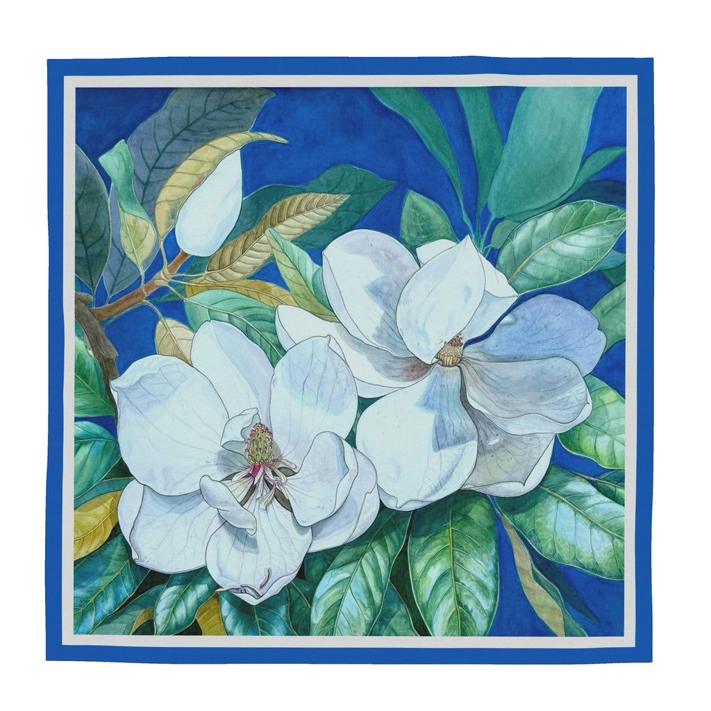 Flower Silk Scarf Magnolia