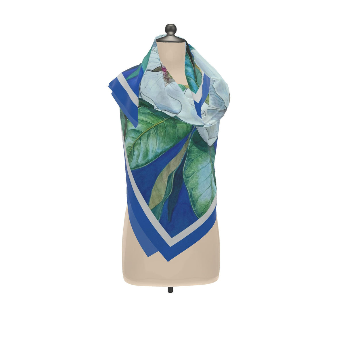 Flower Silk Scarf Magnolia