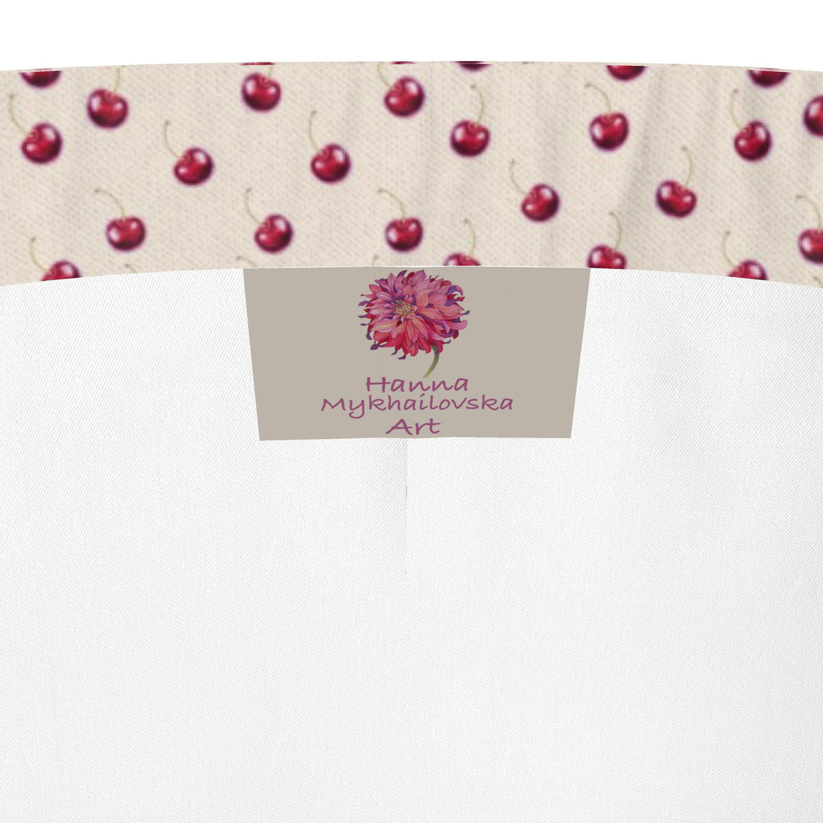 Silk Pajama Trousers Cherry | Beige Color