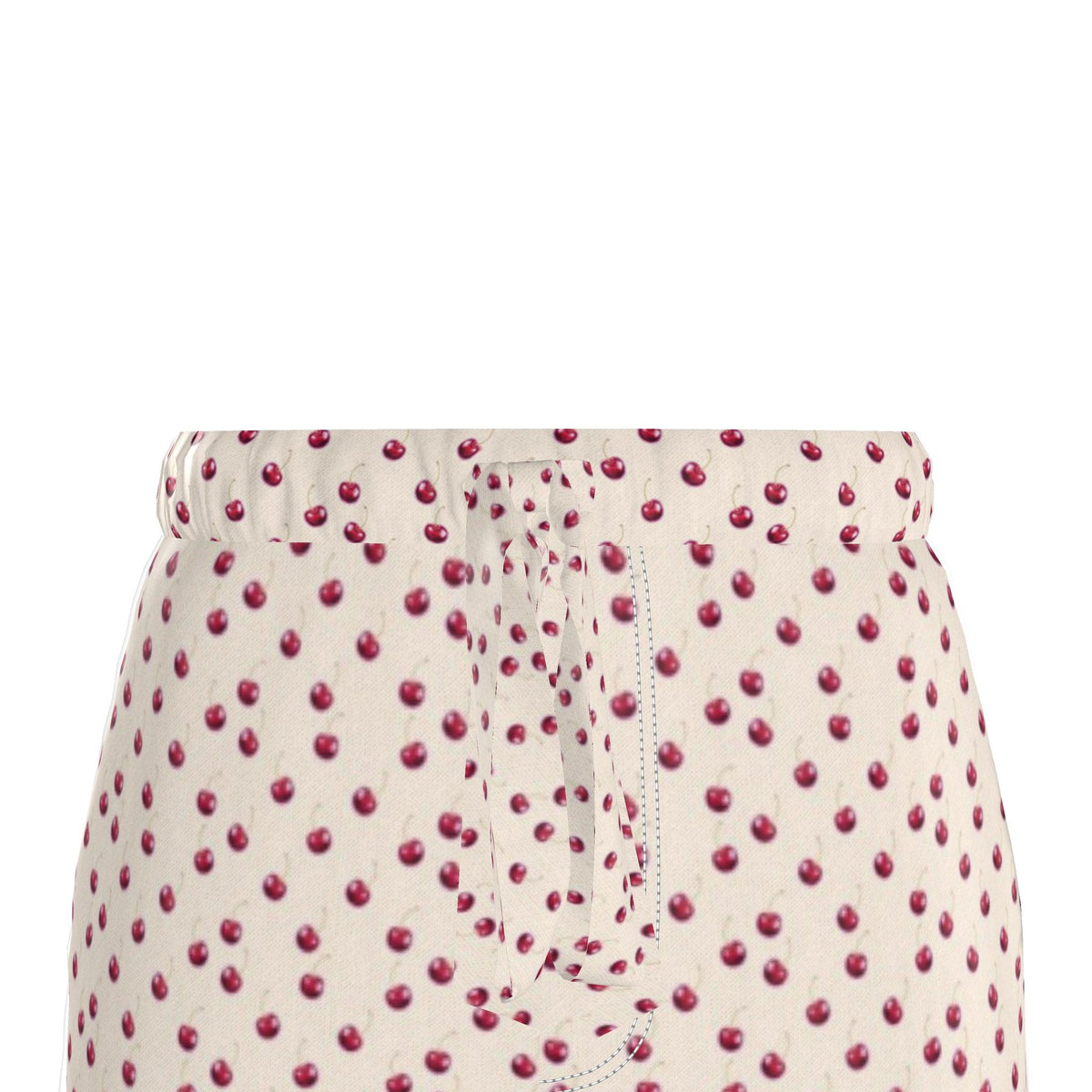 Silk Pajama Trousers Cherry | Beige Color