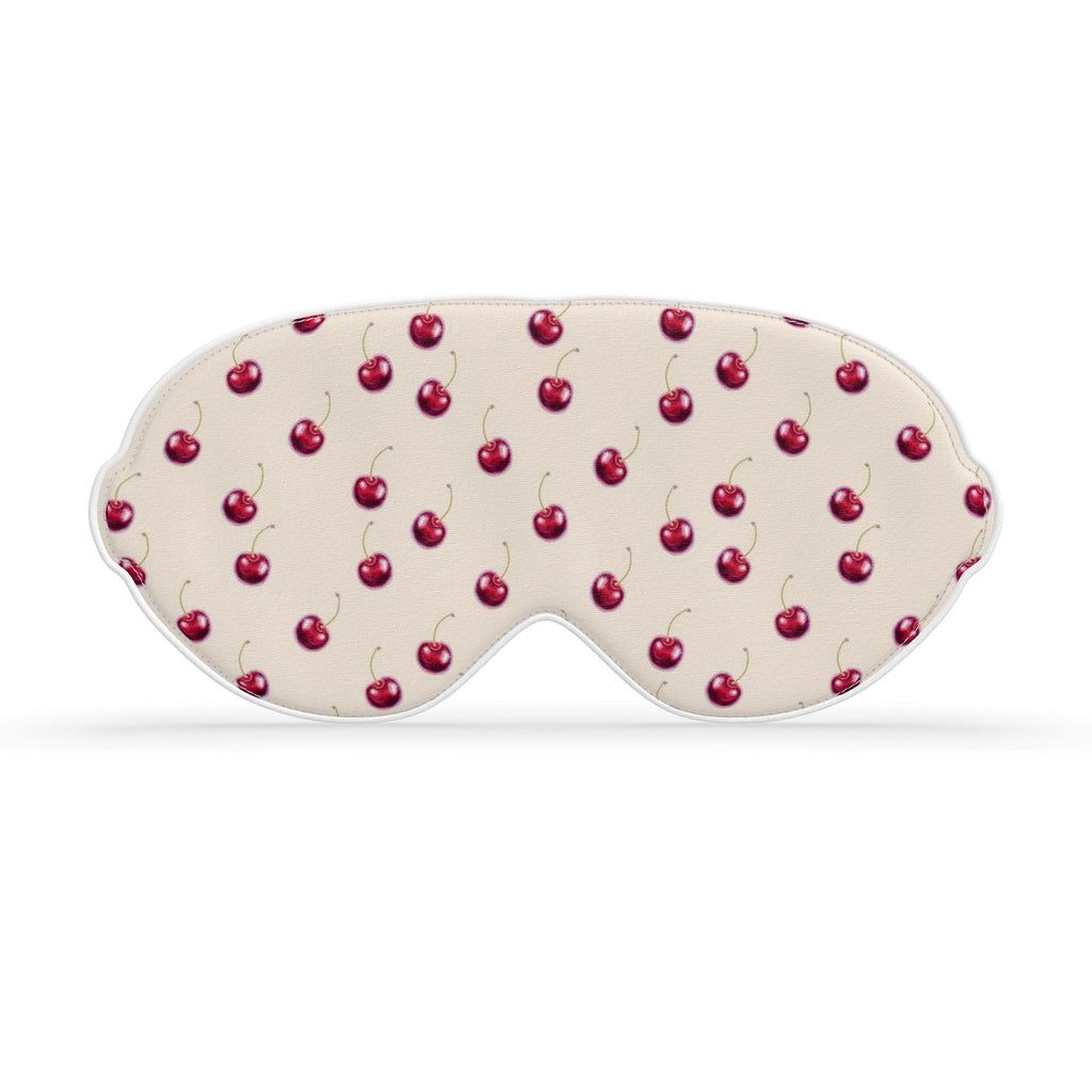 Silk Sleeping Mask Cherry | Beige and Red Color
