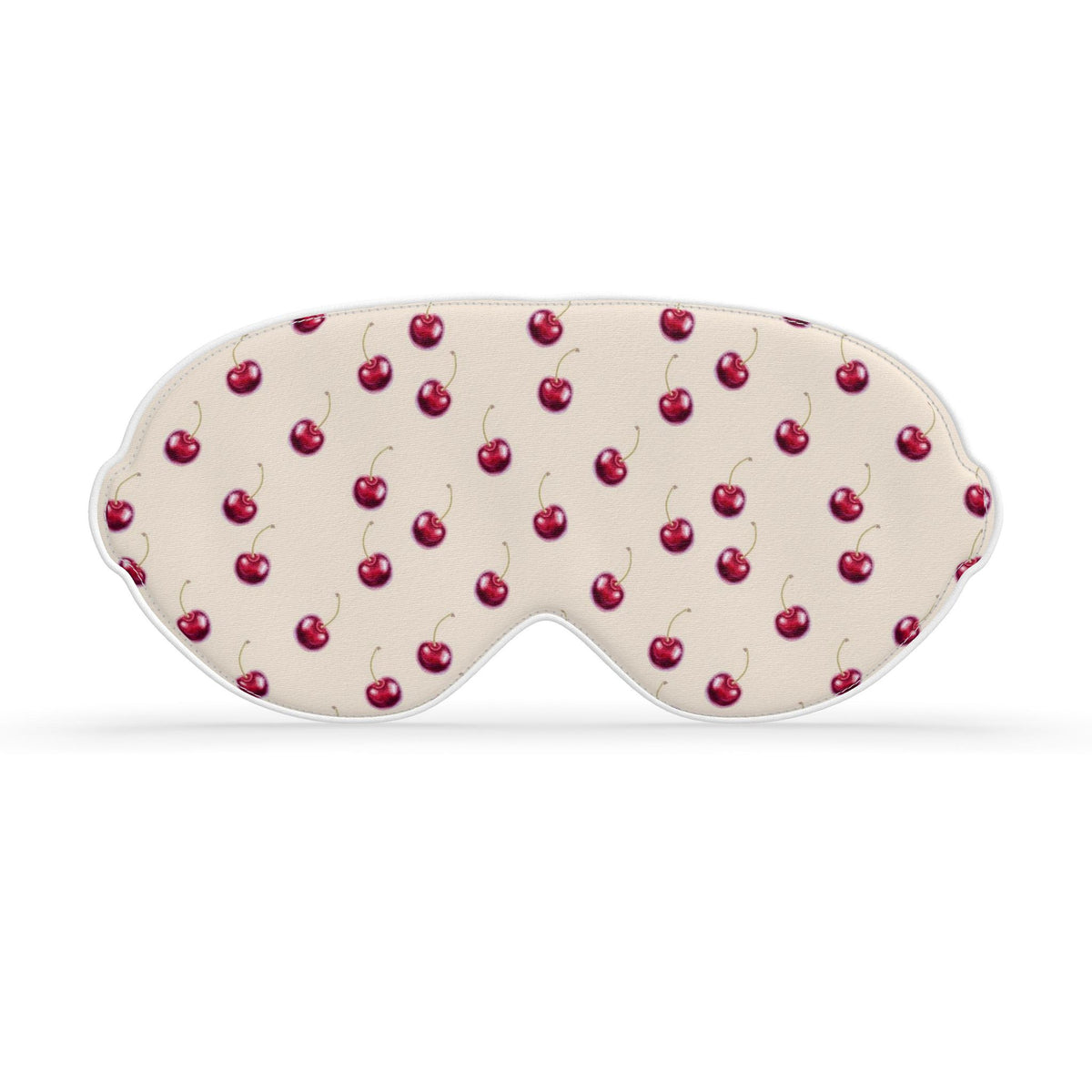 Silk Sleeping Mask Cherry | Beige and Red Color
