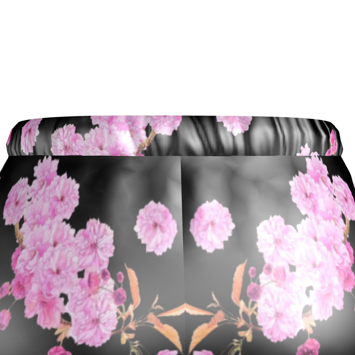 Silk Pajama Trousers Sakura | Black and Pink