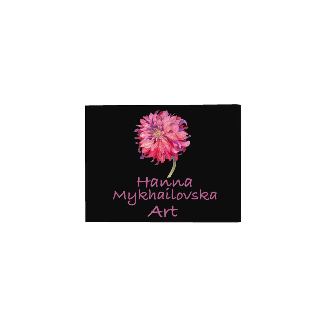 Flower Silk Scarf Chrysanthemum | Red and Black Color