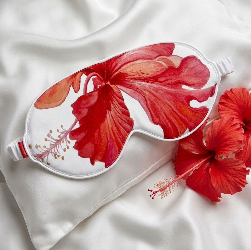Luxury Sleep Mask "Hibiscus"