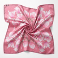Patterned Silk Scarf Magnolia 