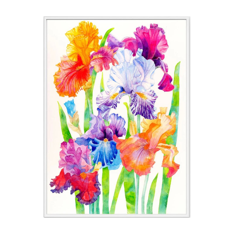 Irises-Original Watercolor Painting A2 (42*59,4 cm)