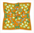 Silk Scarf Lemons | Orange and Yellow Color